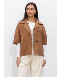 STUDIO AR - Damen Jacken Clara Goat Suede - Lyst