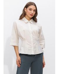 Object - Damen Blusen Objmerle Hope 3/4 Re Shirt - Lyst