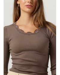 Rosemunde - Top Babette Silk T-shirt Lace - Lyst