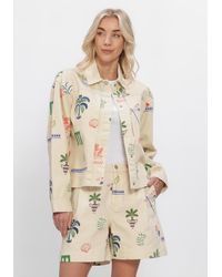 Object - Damen Jacken Objally L/S Lo Printed Jacket - Lyst
