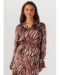 ROUGE EDIT - Damen Blusen Roushiana Ls Printed Resort Collar Shirt - Lyst