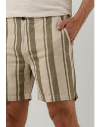 Cast Iron - Kurze Hose Chino Shorts Linen Stripe - Lyst
