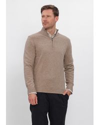 Profuomo - Herren Pullover & Cardigans Pullover Half Zip 80/20 - Lyst