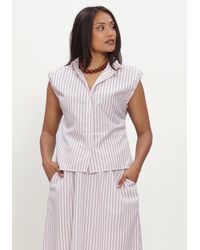 Neo Noir - Damen Tops & T-Shirts Isella Double Stripe Top - Lyst