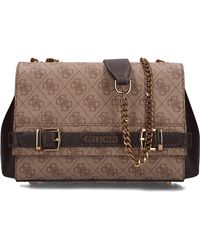 Guess - Umhängetasche Sestri Logo Convertible Crossbody Flap - Lyst
