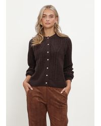 Object - Damen Pullover & Cardigans Objflora Re Ls Knit Button Cardigan Noos - Lyst