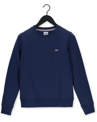Tommy Hilfiger Sweatshirt Tjw Regular Fleece C Neck - Blau