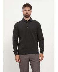 Profuomo - Herren Polos & T-Shirts Polo One Piece Ls Luxury Basic - Lyst