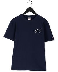 Tommy Hilfiger T-shirt Tjm Tommy Signature Tee - Blau