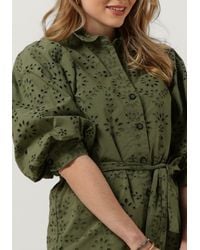 Scotch & Soda - Minikleid Puff Sleeve Cotton Midi Dress Damen - Lyst