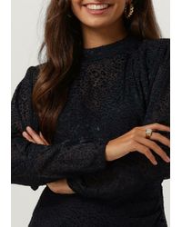 Scotch & Soda - Minikleid Mock Neck Mini Dress With Open Back Detail - Lyst