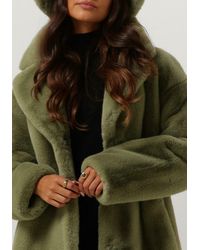 Stand Studio - Fake-fur-jack Camille Cocoon Coat - Lyst