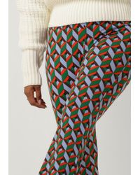 Colourful Rebel - Schlaghose Graphic Peached Extra Flare Pants - Lyst