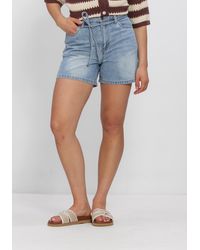 Object - Damen Jeans Objrosie Mw Lo Denim Short - Lyst