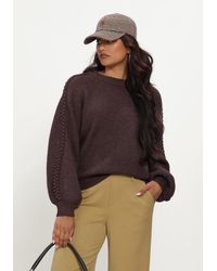 Object - Damen Pullover & Cardigans Objhannah L/S Re Knit Pullover Noos - Lyst