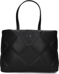 Calvin Klein - Handtasche Re-lock Quilt Tote Lg - Lyst