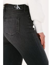 Calvin Klein - Skinny Jeans High Rise Super Skinny Ankle - Lyst
