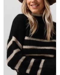 Second Female - Pullover Ovalis Knit T-Neck Damen - Lyst