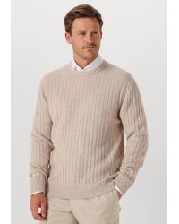 Profuomo - Herren Pullover & Cardigans Pullover Crew Neck Wool Blend - Lyst