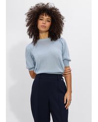 Minus - Damen Pullover & Cardigans Msliva Puff Sleeve Metallic Knit Pullover - Lyst