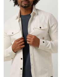 Cast Iron - Overshirt Long Sleeve Shirt Slub Twill Overshirt Regular Fit Nicht-gerade - Lyst