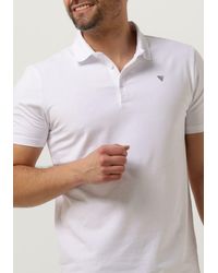 PUREWHITE - Polo-Shirt Polo With Button Placket And Small Print On Chest Herren - Lyst