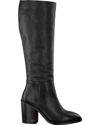 Tommy Hilfiger Zwarte Lange Laarzen Mono Color Long