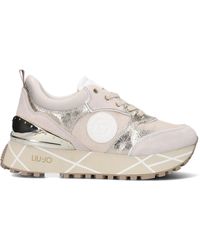 Liu Jo Sneaker Low Maxi Wonder 38 in Natur Damen Schuhe Sneaker Niedrig Geschnittene Sneaker 
