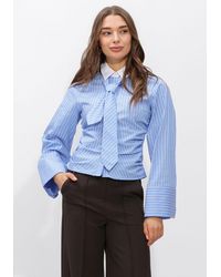 Neo Noir - Damen Blusen Francesca Stripe Shirt - Lyst