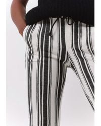 10Days - Hose Straight Jogger Stripes Nicht-gerade - Lyst