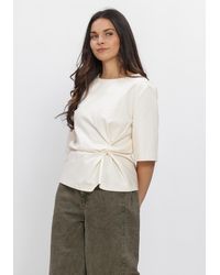 Second Female - Damen Tops & T-Shirts Arkai Drape Tee - Lyst