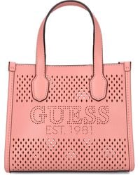 Guess - Handtasche Katey Perf Mini Tote - Lyst