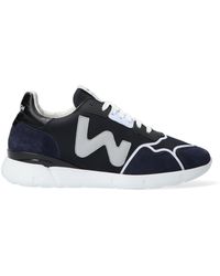 Womsh Snik Lage sneakers Leren Sneaker Heren Wit - Schoenen.nl