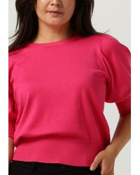 Minus - T-Shirt Liva Puff Half Sleeve Knit Pullover Damen - Lyst