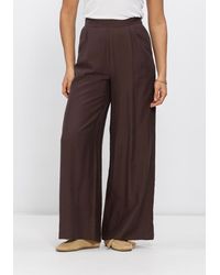 Object - Damen Hosen Objisla Yui Hw Wide Pants - Lyst