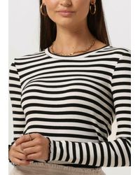 SELECTED - T-shirt Anna Ls Crew Neck Tee Stripe - Lyst
