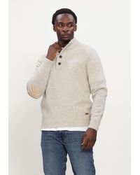 Barbour - Herren Pullover & Cardigans Essential Patch Half Zip Knitted Jumper - Lyst