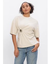 Second Female - Damen Tops & T-Shirts Enora Brooch Tee - Lyst