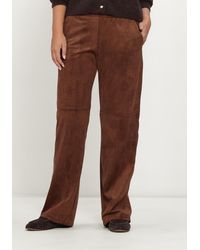 M·a·c - Damen Hosen 0455 Velour Chiara Wide Leg - Lyst