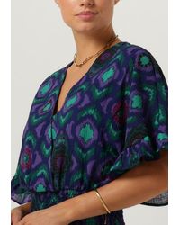 Alix The Label - Minikleid Ladies Woven Ikat Fake Wrap Dress - Lyst