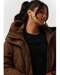 Object - Wattierte Jack Katie Long Coat Damen - Lyst