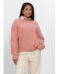 Nukus - Damen Blusen Konstanza Pullover Flower - Lyst