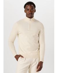 Profuomo - Herren Pullover & Cardigans Half Zip Luxury Basic - Lyst