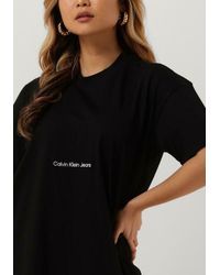 Calvin Klein - Midikleid Institutional Long T-shirt Dress - Lyst