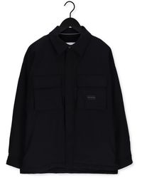 Calvin Klein Overshirt Fleece Lined Cargo Overshirt - Zwart