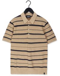 Scotch & Soda Polo-shirt Knitted Stripe Polo - Natur