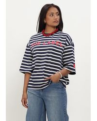 Alix The Label - Damen Tops & T-Shirts Ladies Knitted Y/D Stripe T-Shirt - Lyst