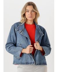 Object - Damen Jacken Objtilla Gro L/S Lo Denim Jacket - Lyst