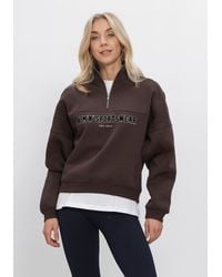 Aim'n - Damen Pullover & Cardigans Varsity Sweat Half Zip - Lyst