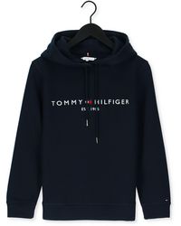 Dames Kleding voor voor Kleding voor sport Tommy Hilfiger Sweater Met Logopatch in het Wit gym en workout 